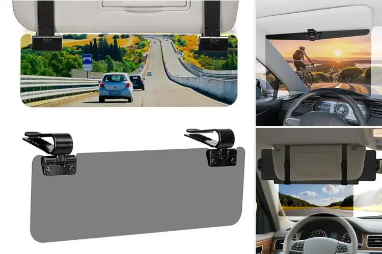 Detailed view of Best Adjustable Angle Sun Visor Extenders
