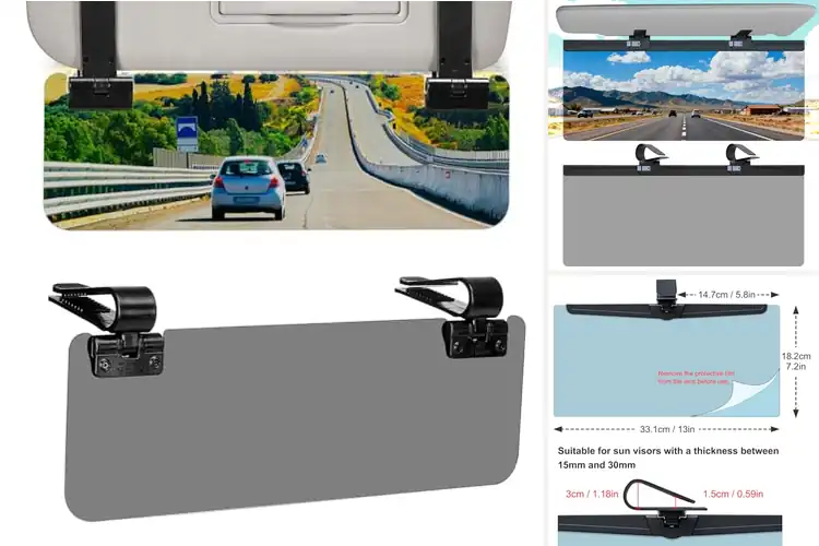 Detailed view of Best Adjustable Sun Visor Extenders