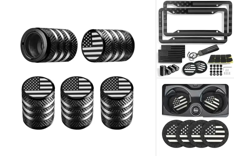Detailed view of Best American Flag Car Accessories