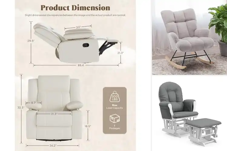 Detailed view of Best Breastfeeding Rocking Chairs