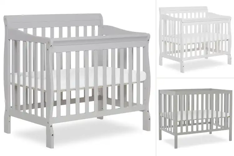 Detailed view of Best Convertible Mini Cribs
