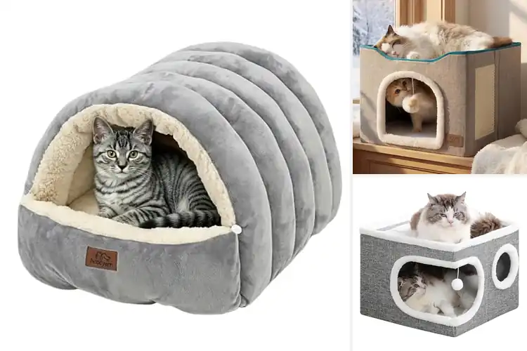 Detailed view of Best Covered Cat Cave Beds: Cozy Hideaways for Your Feline