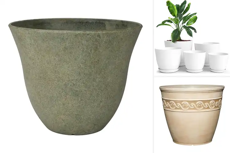 Detailed view of Best Indoor Resin Planters
