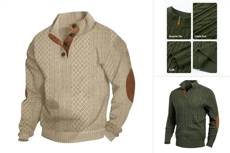 Detailed view of Best Mens Winter Sweaters