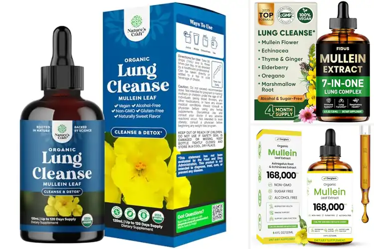 Detailed view of Best Mullein Marshmallow Root Lung Drops