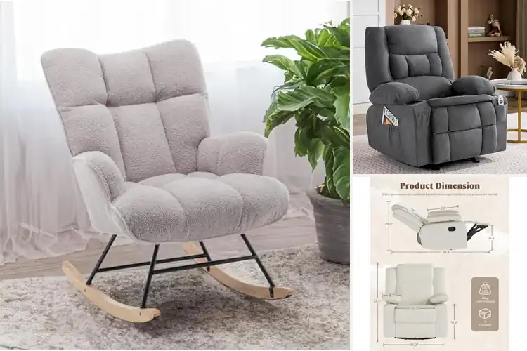 Detailed view of Best Nursery Rocking Chairs