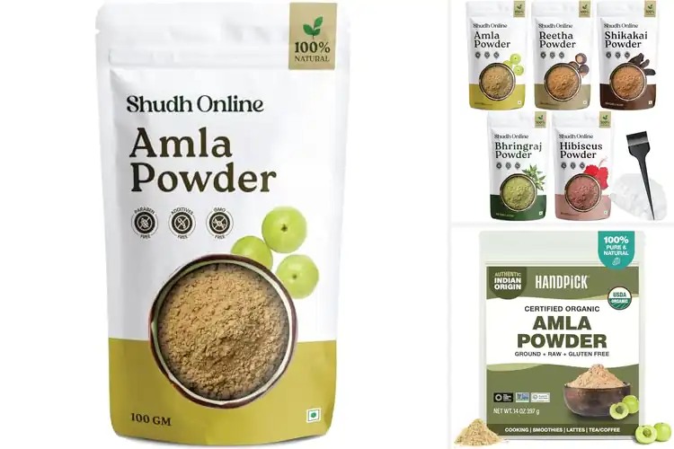 Detailed view of Best Organic Amla Powders For Hair Growth