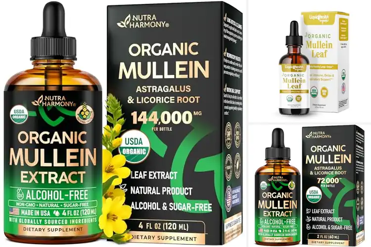 Detailed view of Best Organic Mullein Drops For Lungs
