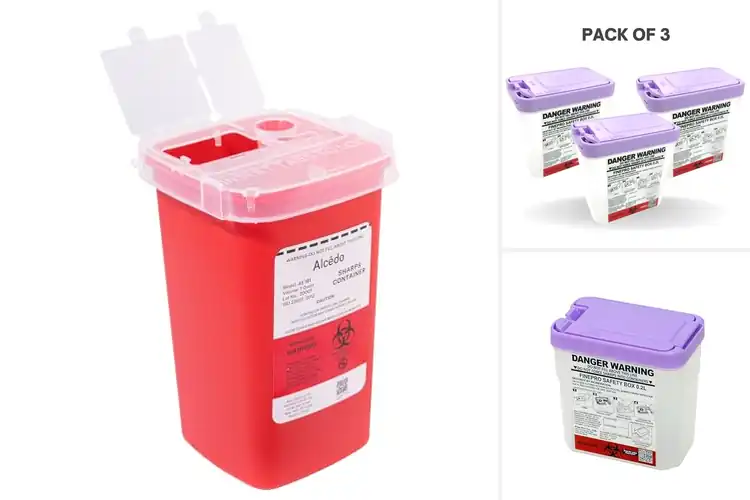Detailed view of Best Pen Needle Disposal Containers