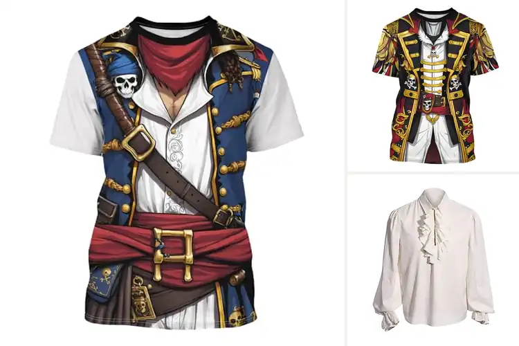 Detailed view of Best Pirate Cosplay Shirts