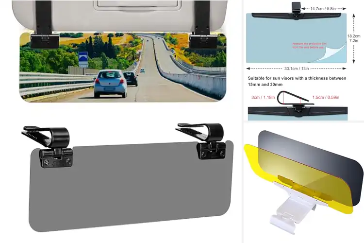 Detailed view of Best Safety Sun Visor Extenders