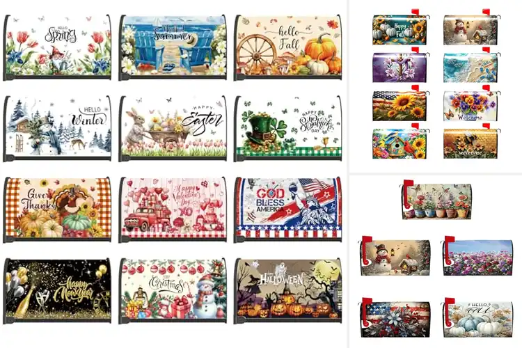 Detailed view of Best Seasonal Mailbox Covers to Brighten Your Home
