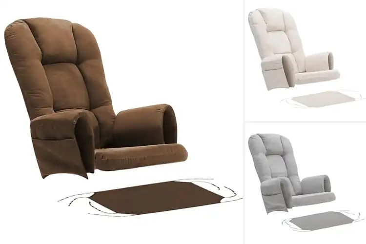 Detailed view of Best Suede Glider Replacement Cushions