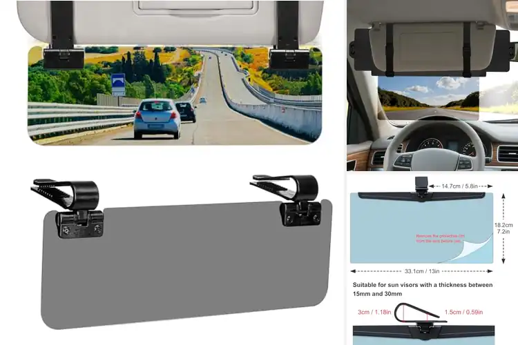 Detailed view of Best Sun Visor Extenders