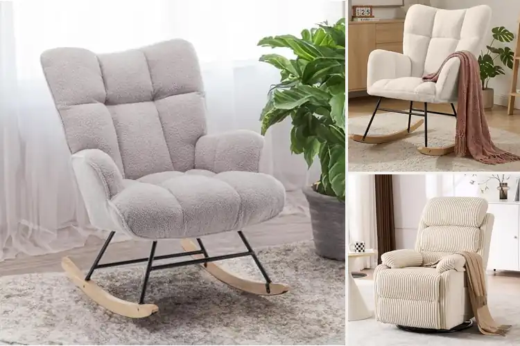 Detailed view of Best Upholstered Rocking Chairs for Ultimate Relaxation
