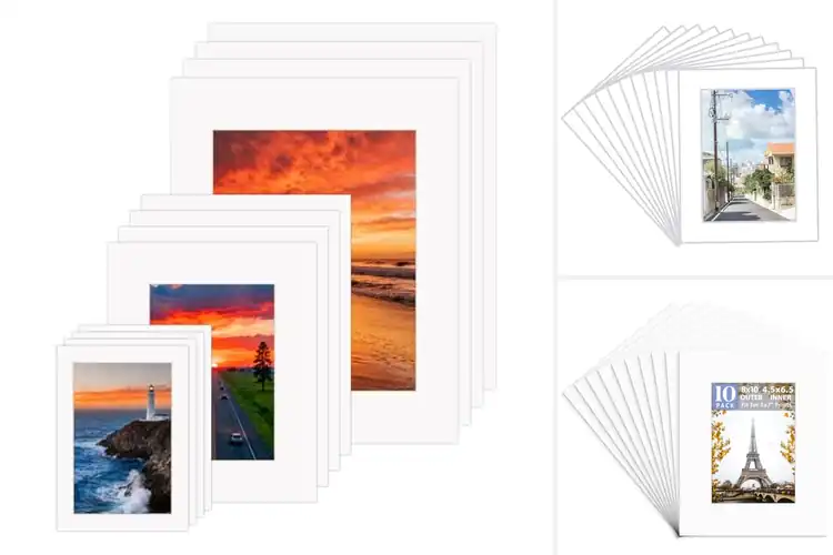 Detailed view of Best White Photo Frame Mats